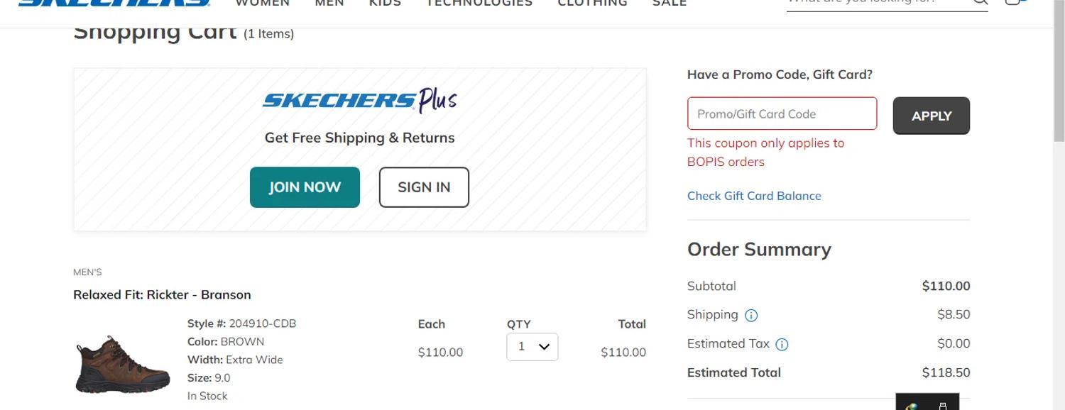 How to apply Skechers coupon code